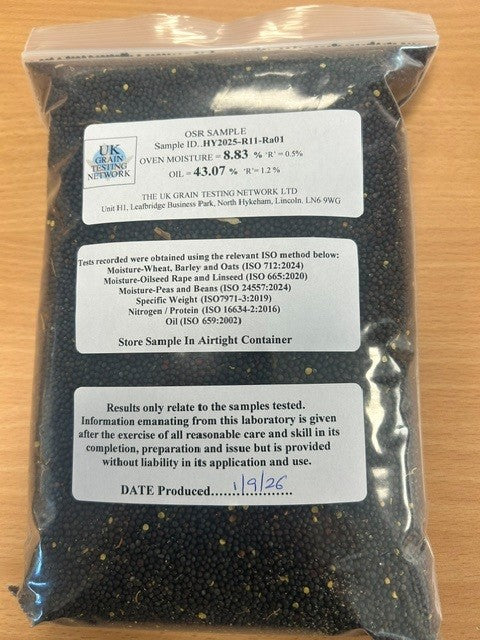 1kg OILSEED RAPE- Internal Quality Control (IQC) Sample
